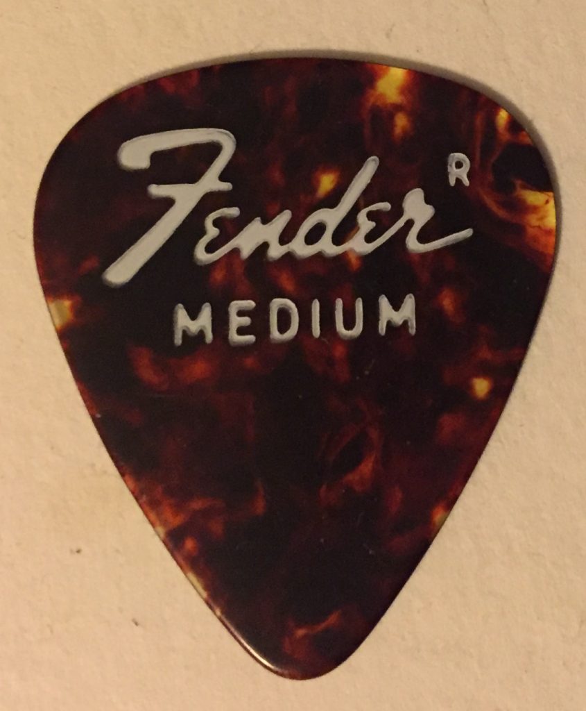 Vintage Fender Guitar Pick in Medium Gauge 1970s Uncircled trademark r
