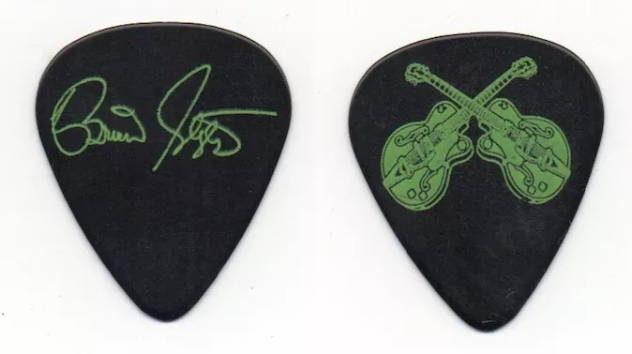 ミュージシャン 1990 Stray Cats Guitar Pick Brian Setzer Stray Cats ストレイ・キャッツ/Kanagawa,Japan 1990 Complete