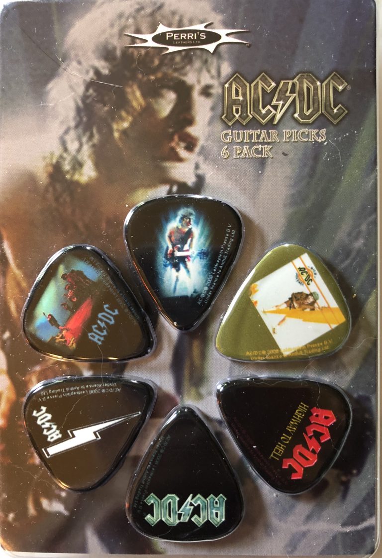 AC/DC Guitar Pick Novelty Set, #2 - Pickbay
