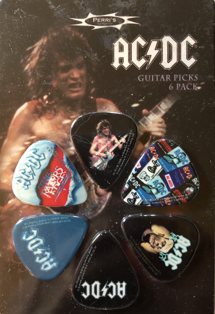 AC/DC Guitar Pick Novelty Set, #1 - Pickbay