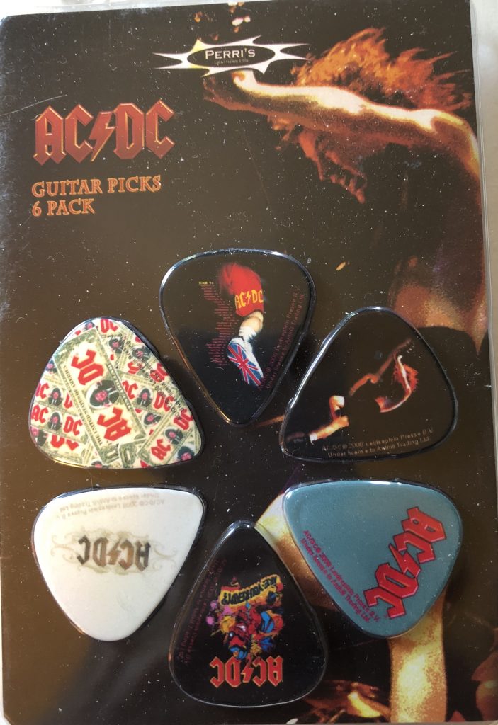 AC/DC Guitar Pick Novelty Set, #4 - Pickbay