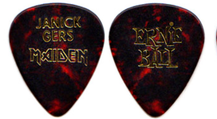 IRON MAIDEN  Guitar Pick Decorated Leather  Necklace Four  To Choose 