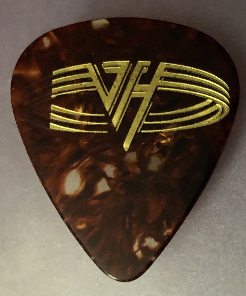 Van Halen Guitar Pick Eddie Van Halen Balance Tour 1995, Gold Foil