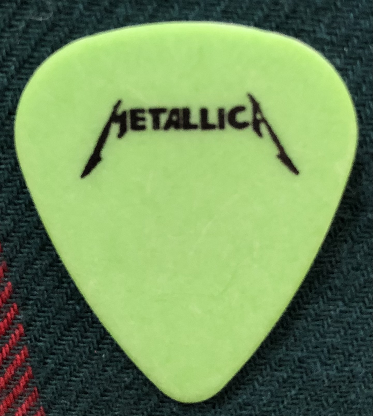METALLICA Guitar Pick Vintage 1991 Wherever I May Roam Logo/Coiled