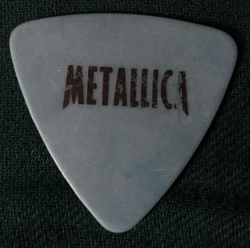 METALLICA Bass Guitar Pick from JASON NEWSTED in 1998 RARE Vintage