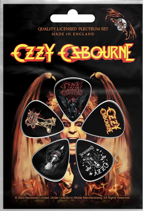 cache weekend propel Ozzy Osbourne Guitar Picks (5) Set Plectrum Officially Licensed Made In UK/England  Ozzy Face - Pickbay